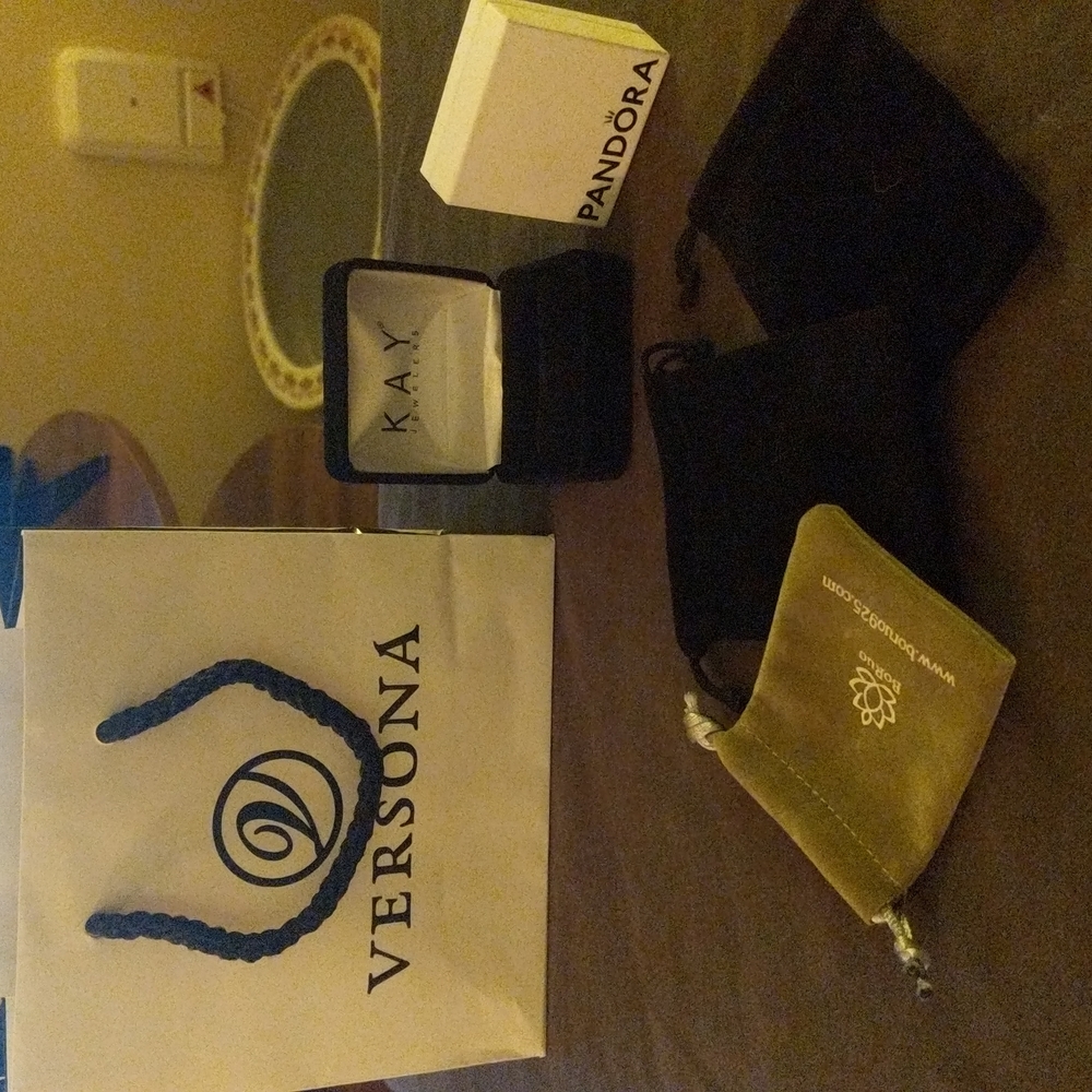 Empty Key Jewelers Ring Box and Pandora Box